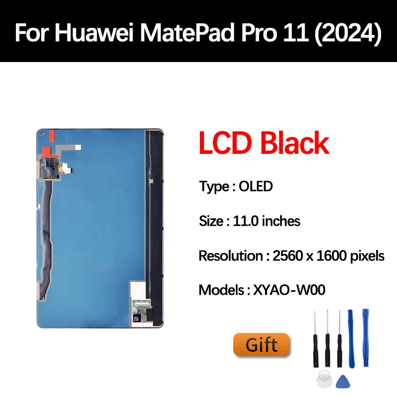 11.0" OEM For Huawei MatePad Pro 11 (2024) XYAO-W00 LCD Display Touch Sensor Glass Screen Digitizer Assembly Replacement Tablet repair parts