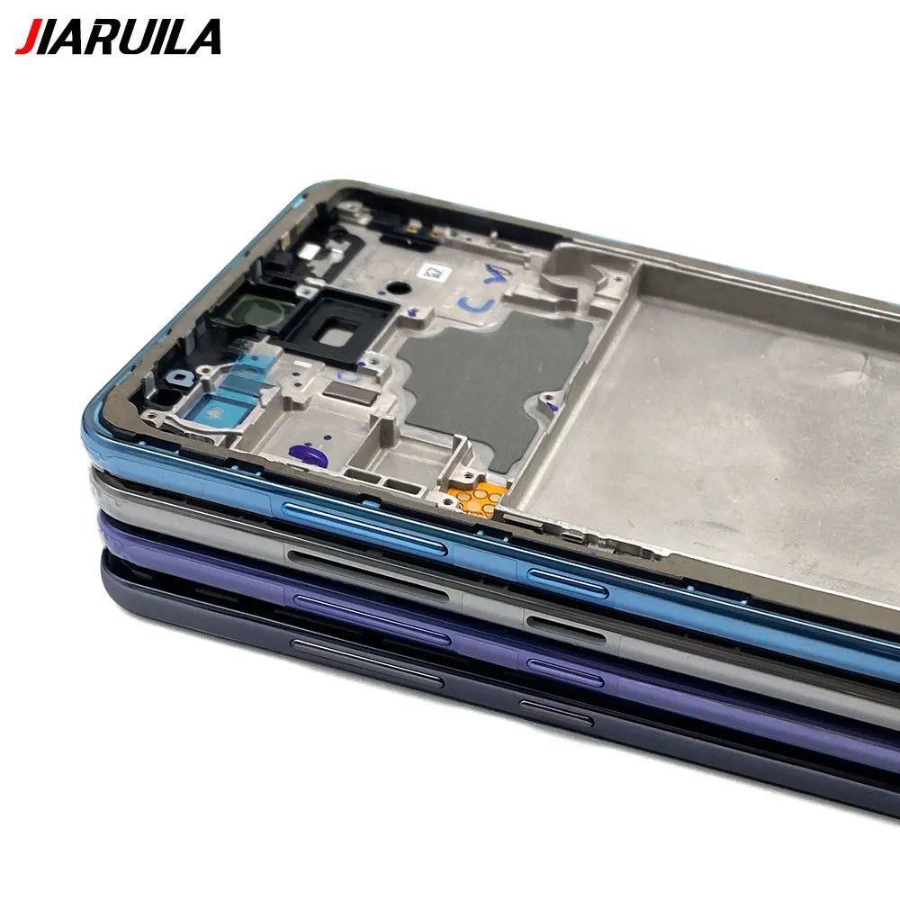 New Front Housing LCD Display Frame For Samsung A02 A02s A12 A22 A32 A52 A52s A72 4G 5G Housing Middle Frame Bezel Plate Cover Samsung phone repair parts