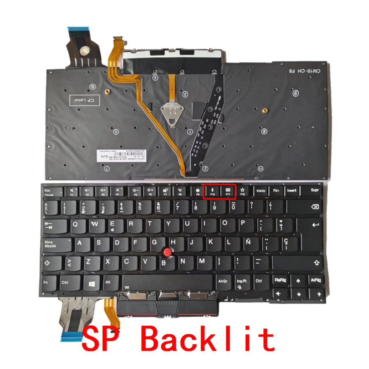 New US Spanish Laptop Backlit Keyboard For Lenovo Thinkpad X1 Carbon 7th Gen 7 2019 / X1 Carbon 8th Gen 8 2020 Lenovo laptop repair parts