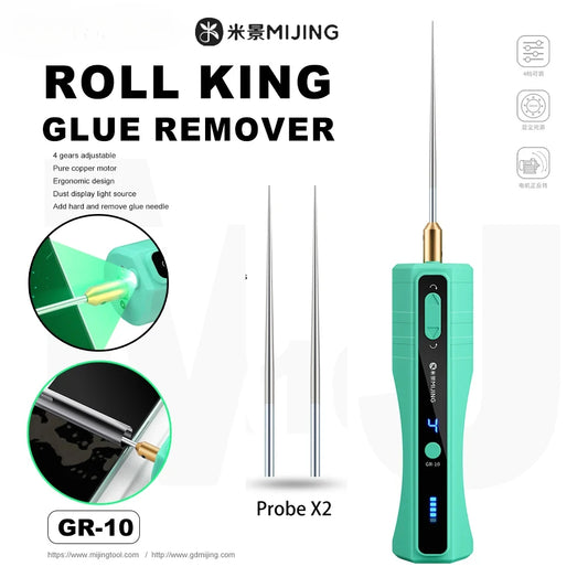 Mijing GR-10 OCA Glue Rolling Machine Degumming Set for Mobile Phones LCD Screen Degumming Speed Regulation Glue Remove Pen Professional Repair Tools