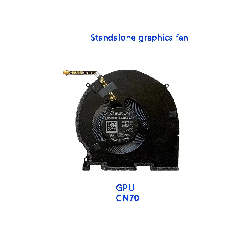 New Original Laptop CPU GPU Cooling Fan For DELL XPS 14 9440 0256J1 091DY0 Dell laptop repair parts