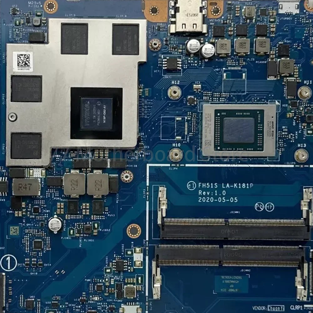 Laptop Motherboard FH51S LA-K181P For ACER Nitro 5 AN515-44 PC With CPU R5-4600H R7-4800H GPU GTX1650 GTX1650Ti  100% Test OK Acer laptop repair parts