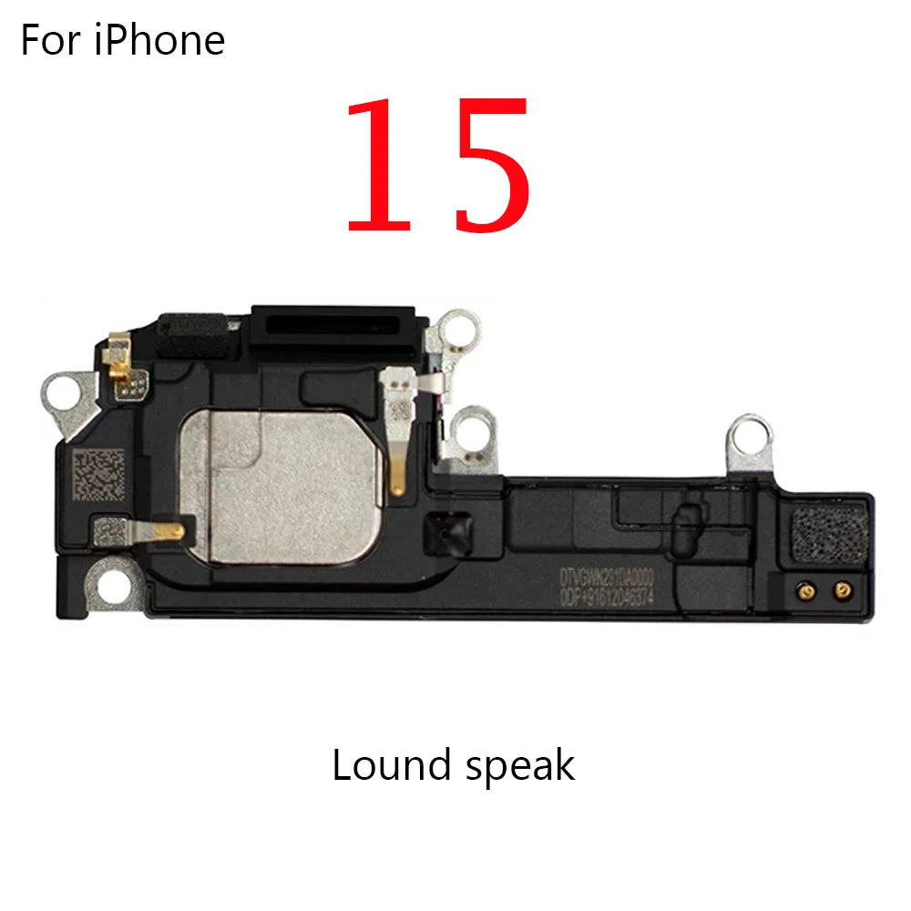 Front Earpiece Flex Cable for iPhone 15  Plus 16 Pro Max Ear Lound Buzzer Sound Speaker Headset fix  Parts iPhone phone repair parts