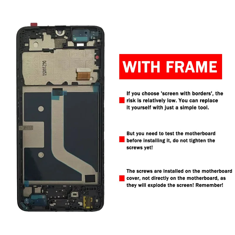 6.75"High Quality For TCL 40 XL 40XL T608M LCD Display Screen Touch Digitizer Assembly Replacement Parts TCL phone repair parts