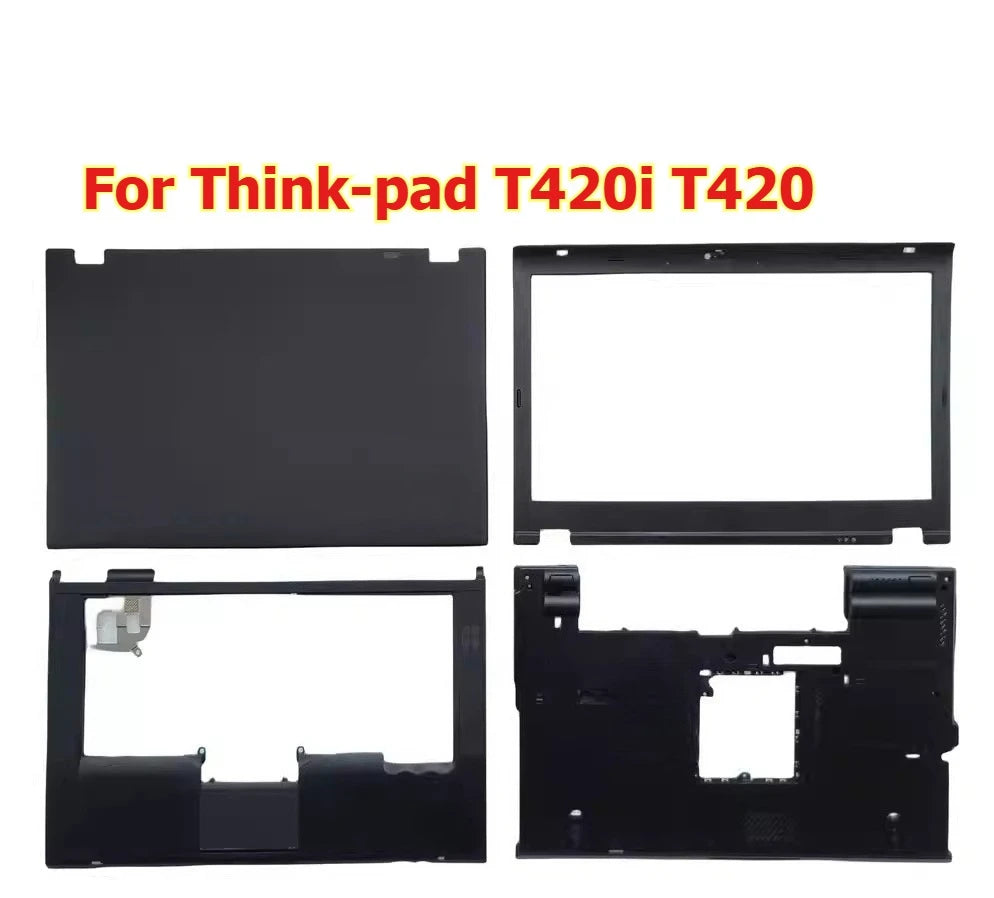Cover case for Thinkpad T420i T420 upper lcd back housing bezel palmrest topcase shell hinge bottom cover 04W1608 04W1371 Lenovo laptop repair parts
