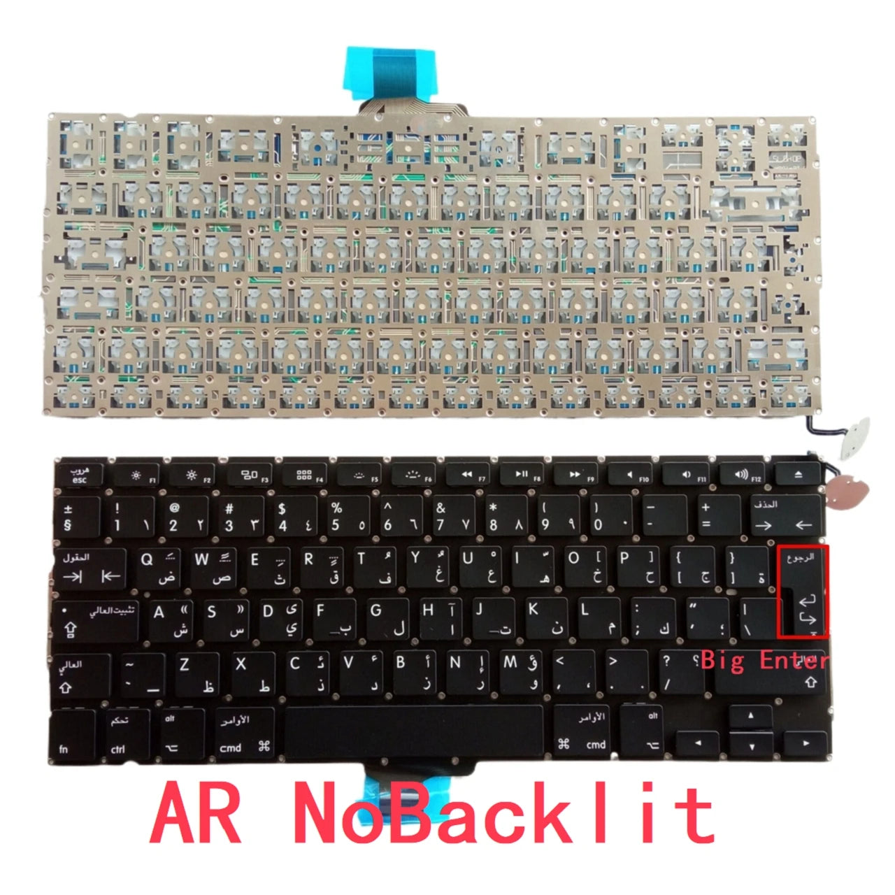 US Russian Spanish UK Arab Brazil Portuguese Backlit Keyboard For Apple MacBook Pro 13" A1278 2009 2010 2011 2012 MD101 MD102 MACBOOK laptop repair parts