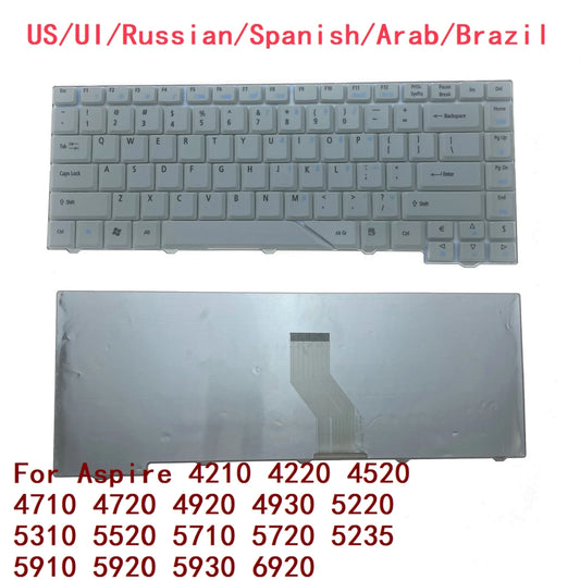 US UI RU SP AR BR Keyboard For Acer Aspire 4210 4220 4520 4710 4720 4920 4930 5220 5310 5520 5710 5720 5235 5910 5920 5930 6920 Acer laptop repair parts