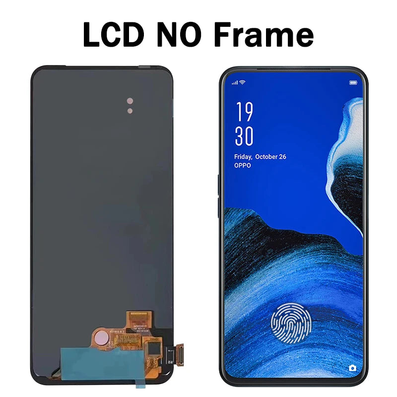 OLED Quality For OPPO Reno2 Z / Reno2 F / K3 / Realme X LCD With Touch Screen Digitizer Assembly Reno 2F / Reno 2Z Replacement  Oppo phone repair parts
