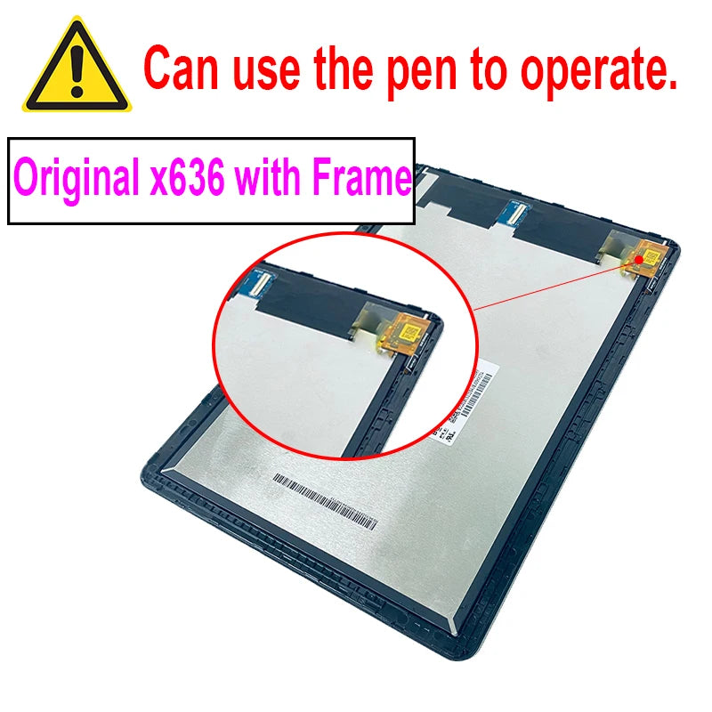 Tablet LCD For Lenovo Chromebook Duet 10.1 CT-X636F CT-X636N CT-X636 x636 LCD Display+Touch Screen Digitizer Assembly Lenovo phone repair parts