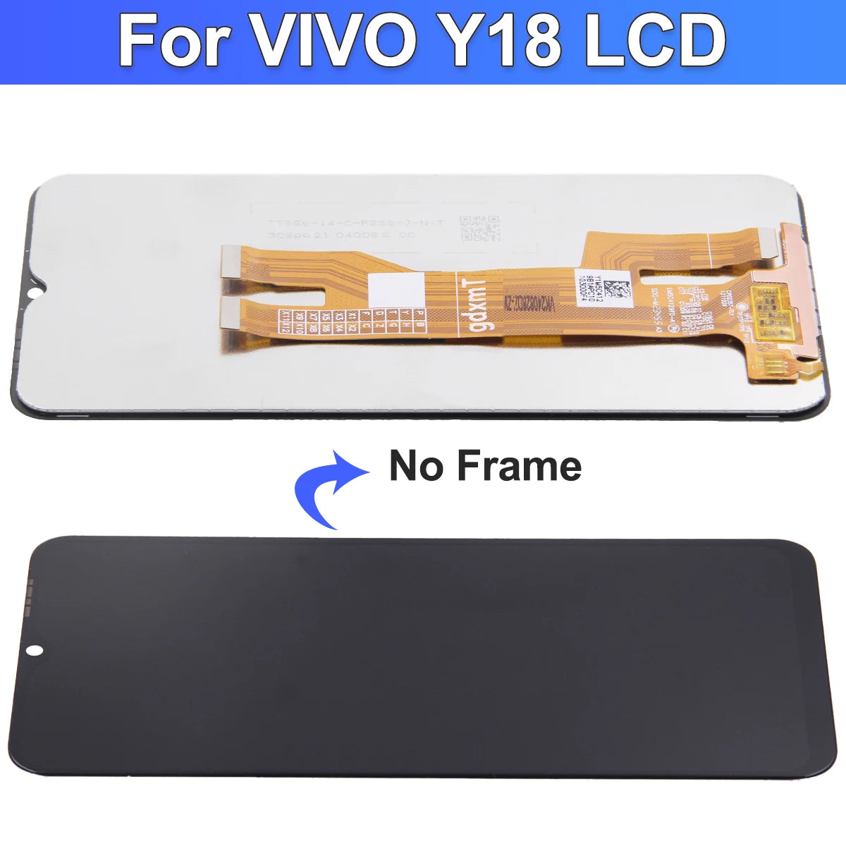 6.56" LCD Display For VIVO Y18 Y18E,V2350 Lcds Replacement Repair Mobile Phone Touch Screen Digitizer Assembly Parts 100% Tested Vivo phone repair parts