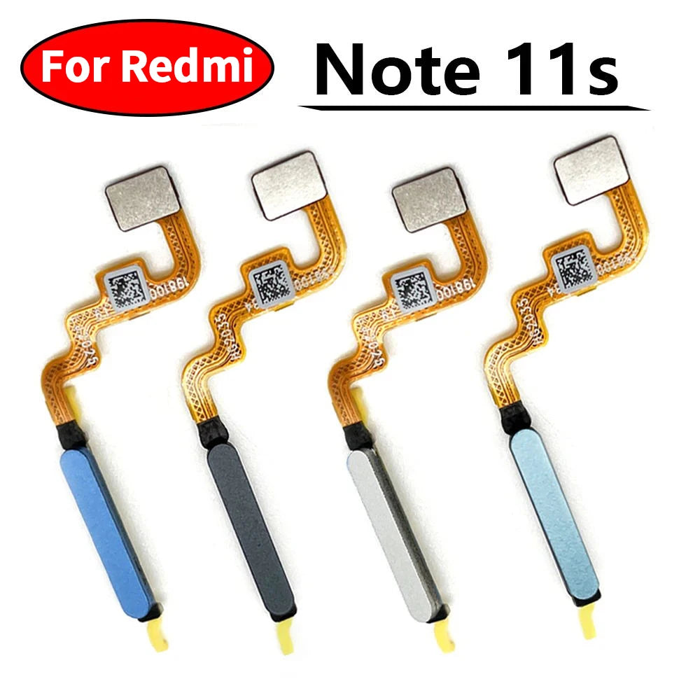 New Home Button FingerPrint Touch ID Sensor Flex Cable For Xiaomi Poco M4 Pro 4G 5G / Redmi Note 11 11s Pro Plus 4G 5G  Xiaomi  Xiao mi phone repair parts