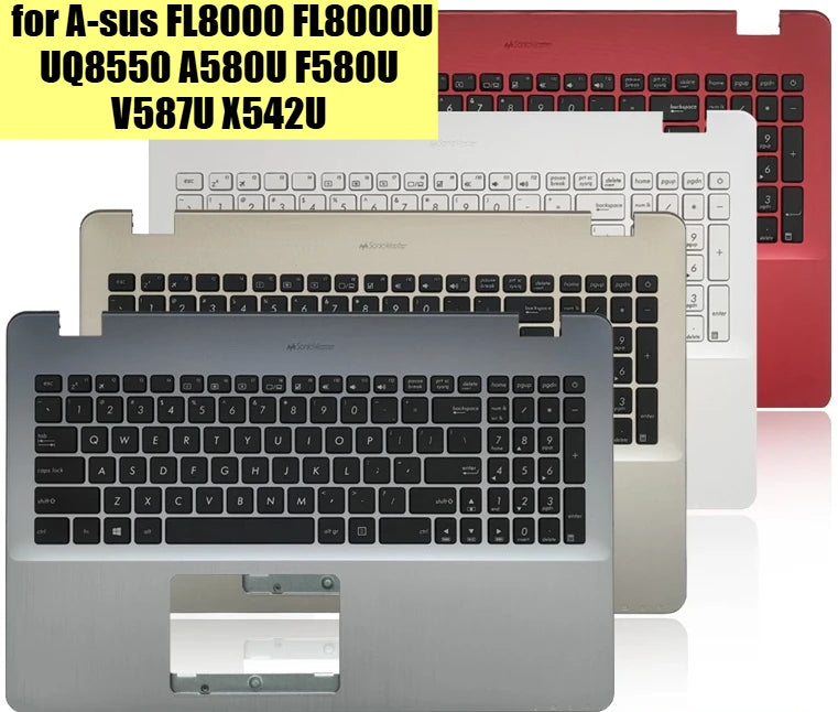 Cover case for Asus FL8000 FL8000U UQ8550 A580U F580U V587U X542U upper palmrest topcase keyboard cover case shell Asus laptop repair parts