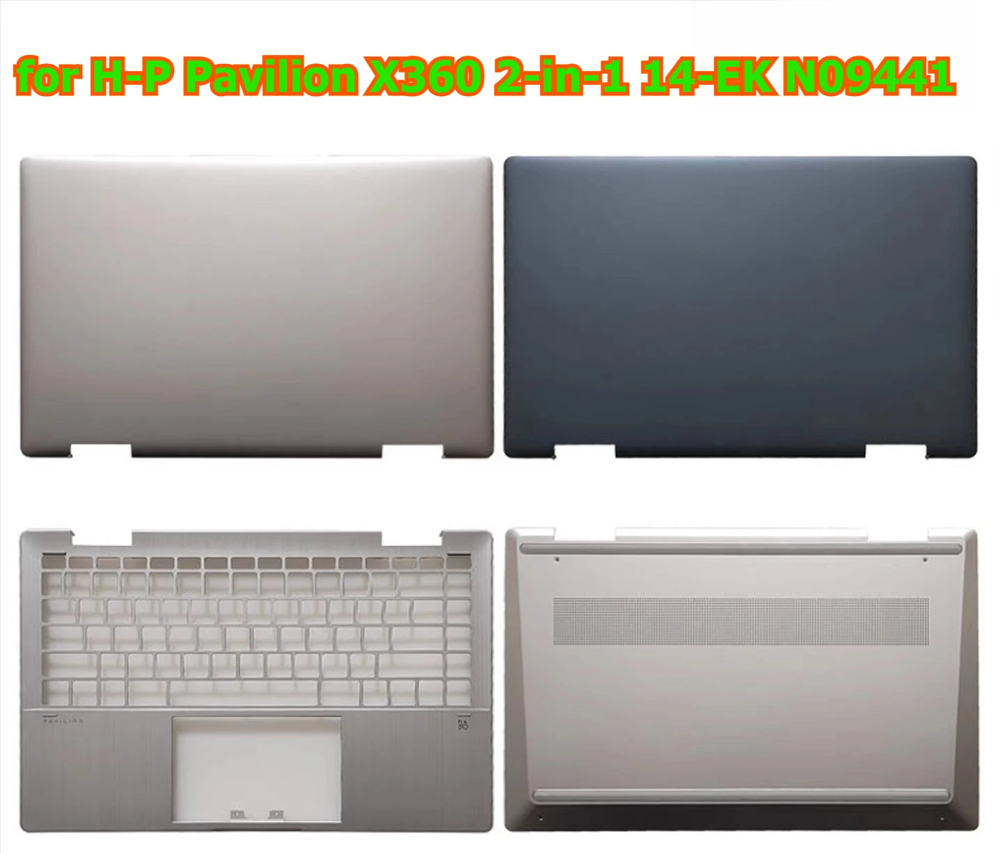 Cover case for HP Pavilion X360 2-in-1 14-EK N09441 lcd back housing bezel frame upper topcase palmrest buttom hinge shell