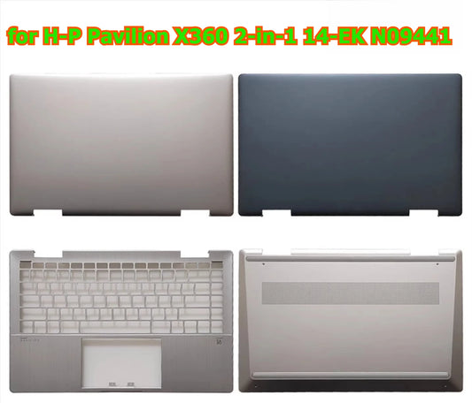 Cover case for HP Pavilion X360 2-in-1 14-EK N09441 lcd back housing bezel frame upper topcase palmrest buttom hinge shell