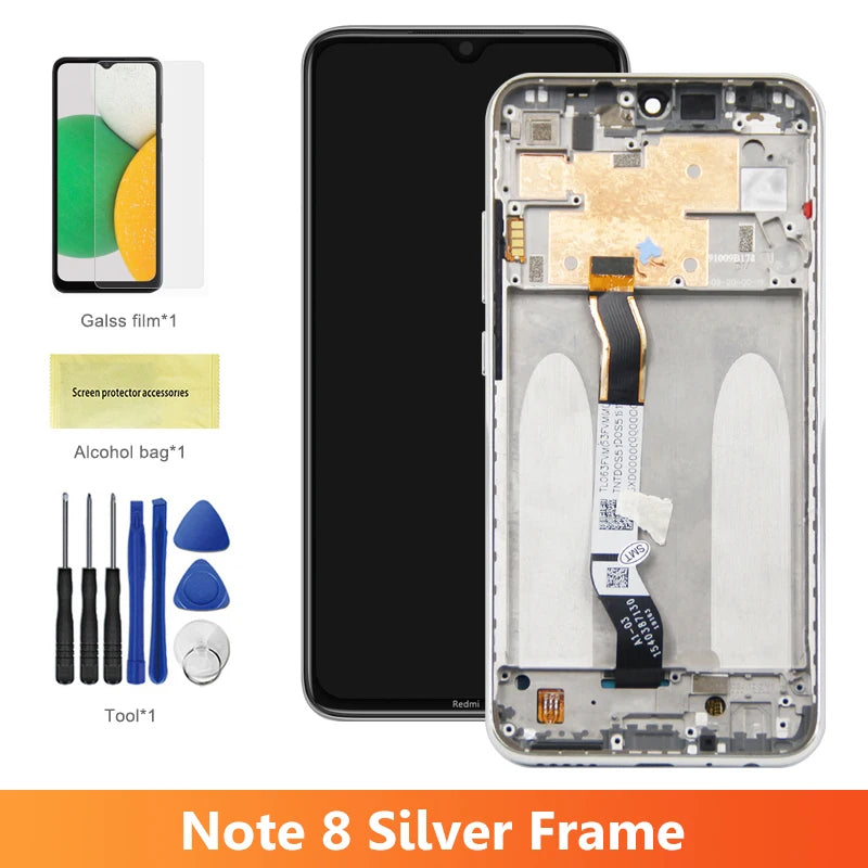Screen for Xiaomi Redmi Note 8 Pro M1906G7I Lcd Display Digital Touch Screen with Frame for Xiaomi Redmi Note 8 Replacement Xiaomi phone repair parts
