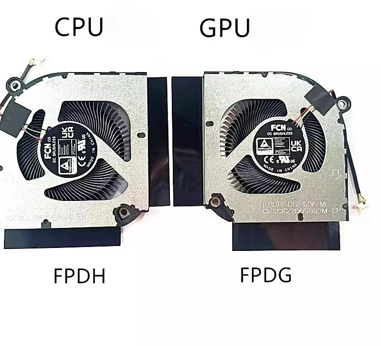 CPU GPU colling fan for ACER PH317-55 PH315-55 PH317-56 AN515-58 12V  FPDH  FPDGFANS Acer laptop repair parts