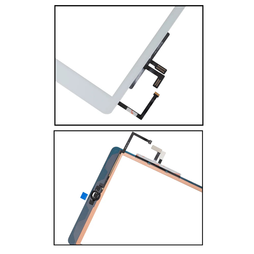 For iPad Air 1 Touch Screen Digitizer Glass A1474 A1475 A1476 with Home Button,Camera Holder,Adhesive,Tool Kit+Tempered Glass iPad tablet repair parts