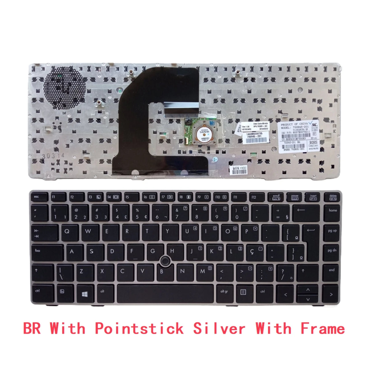 US UI Russian Spanish Latin Brazil Portuguese Keyboard For HP EliteBook 8460P 8460W 6460B 6460 6460P 8470 8470B 8470P 8470 6470  HP laptop repair parts