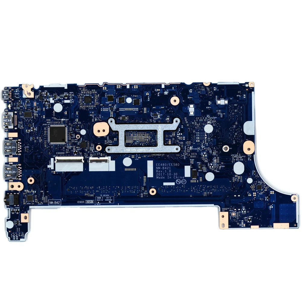 Laptop Motherboard For Lenovo ThinkPad E480 E580 UMA NM-B421 With CPU i7-8550U i5-8250U i3-8130U 2DC218 01LW192 01LW914  01LW904  Lenovo laptop repair parts