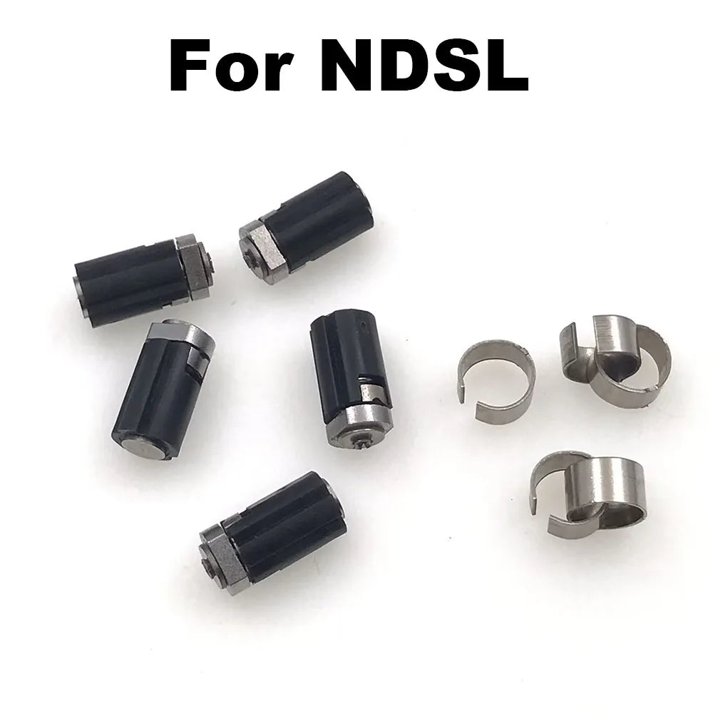 1-5 Set Rotating Shaft Spindle Hinge Axis Replacement For NDSL Hinge Axle Shaft With Hoop Game console repair parts