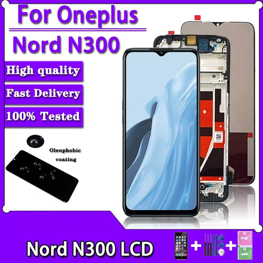 6.56"Display For Oneplus Nord N300 LCD Display 10 Touches Screen Digiziter Assembly For Oneplus NordN300 1+N300 LCD Replacement  OnePlus phone repair parts