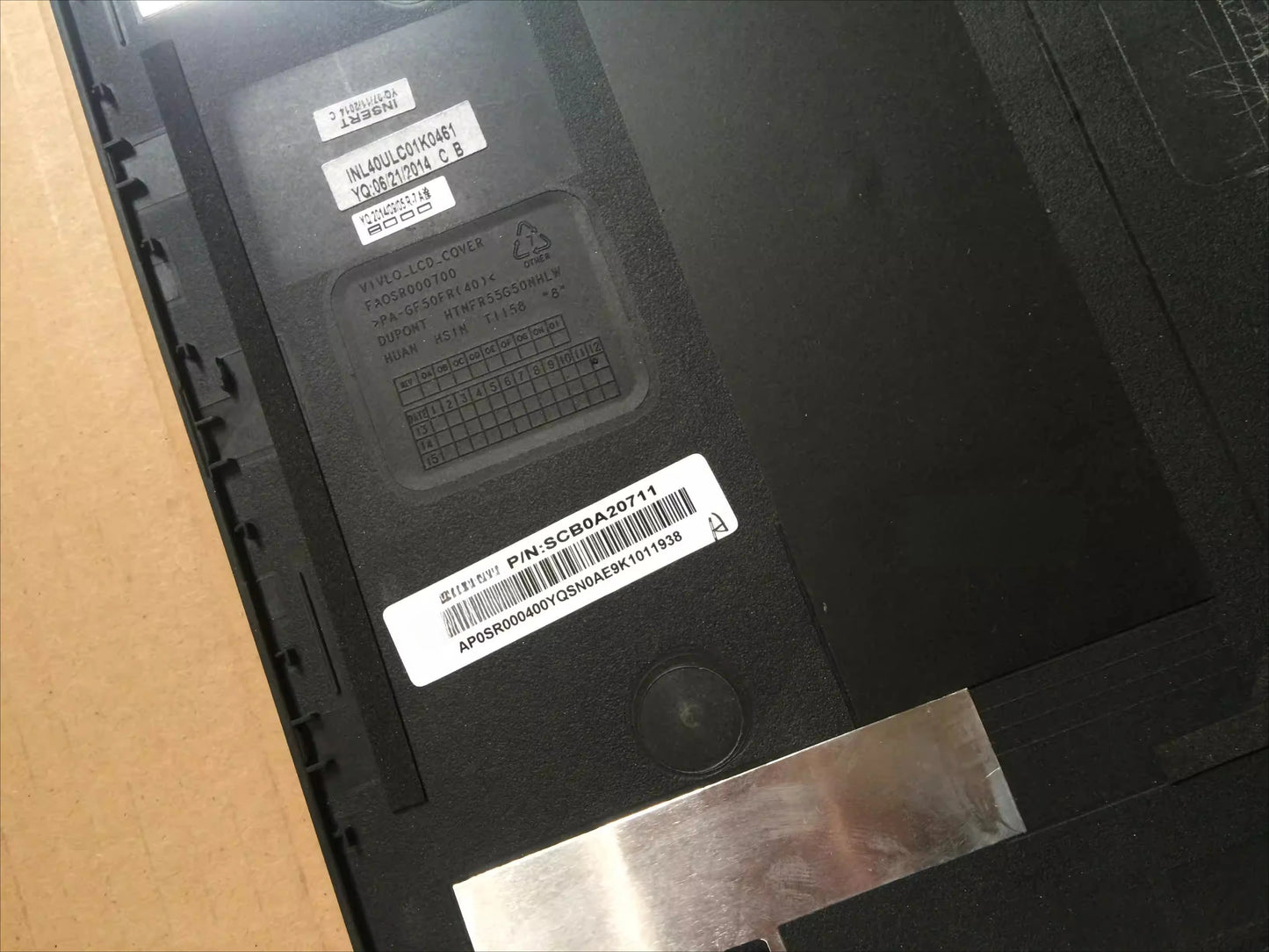 LCD Back Cover Case housing For Thinkpad T440 T450 T430 T430i 04X5447 00HT297 04X5453 00HT297 hinge 04W6863 04X0438B