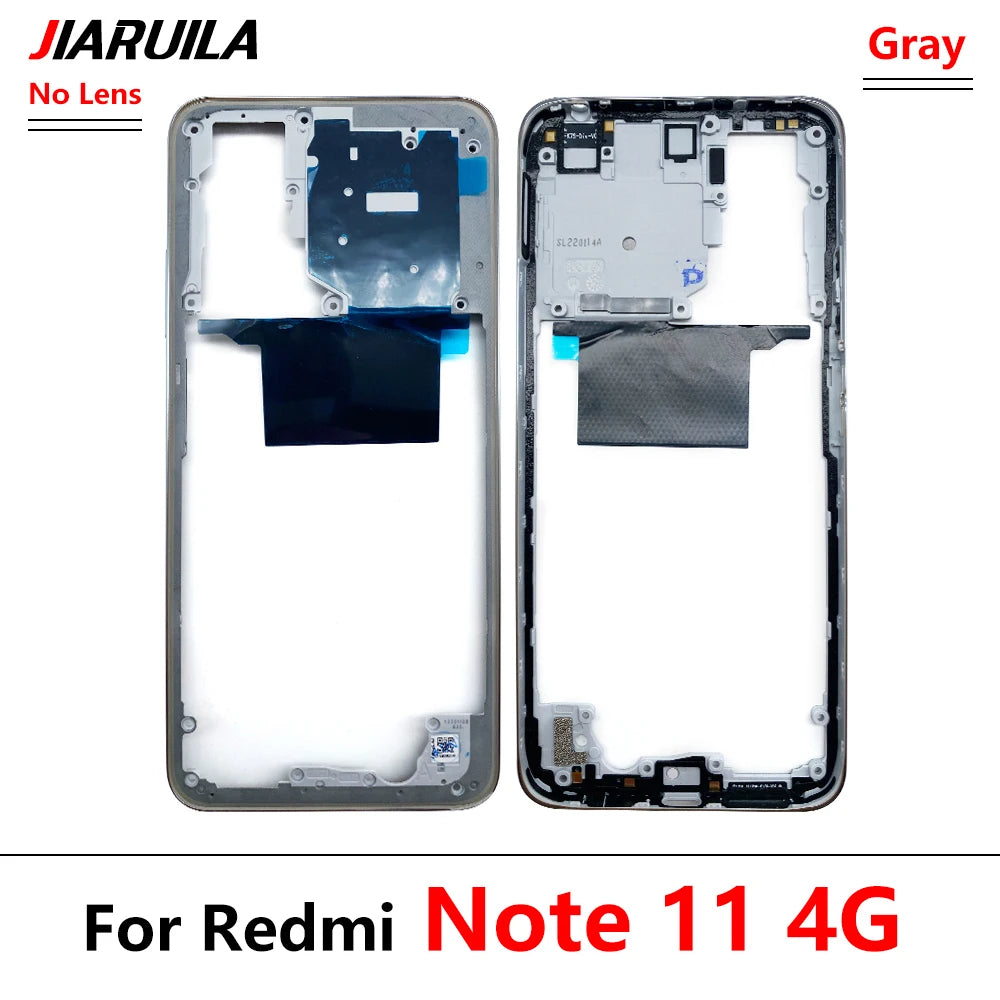 For Xiaomi Redmi Note 11 4G / Note 11s / Note 11 Pro 5G Middle Frame Bezel Middle Plate Replacement Parts Black / Blue  Xiaomi  Xiao mi phone repair parts