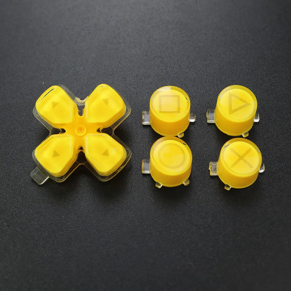 1Set For PS5  V1 V2 V3 Controller Gamepad Crystal Button A B X Y D Pad Cross Direction Function Key Replacement Game console repair parts
