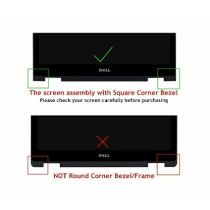 13.3" Touch Screen For Dell Inspiron 13 5368 5378 5379 P69G  Screen Assembly with Bezel B133HAB01.0 NV133FHM-N41 A11 HD FHD  Dell laptop repair parts