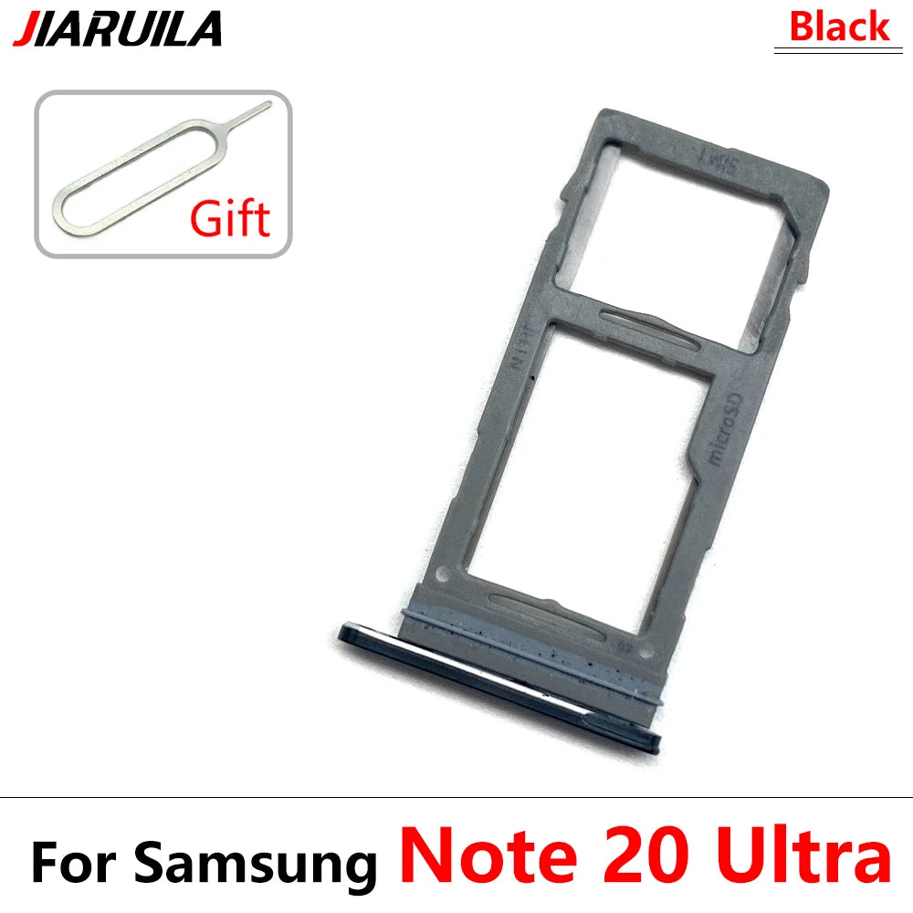 New Sim Card Tray Reader Socket Slot Holder For Samsung Note 10 Plus Lite / Note 20 Ultra Dual SIM Replacement Part Samsung phone repair parts