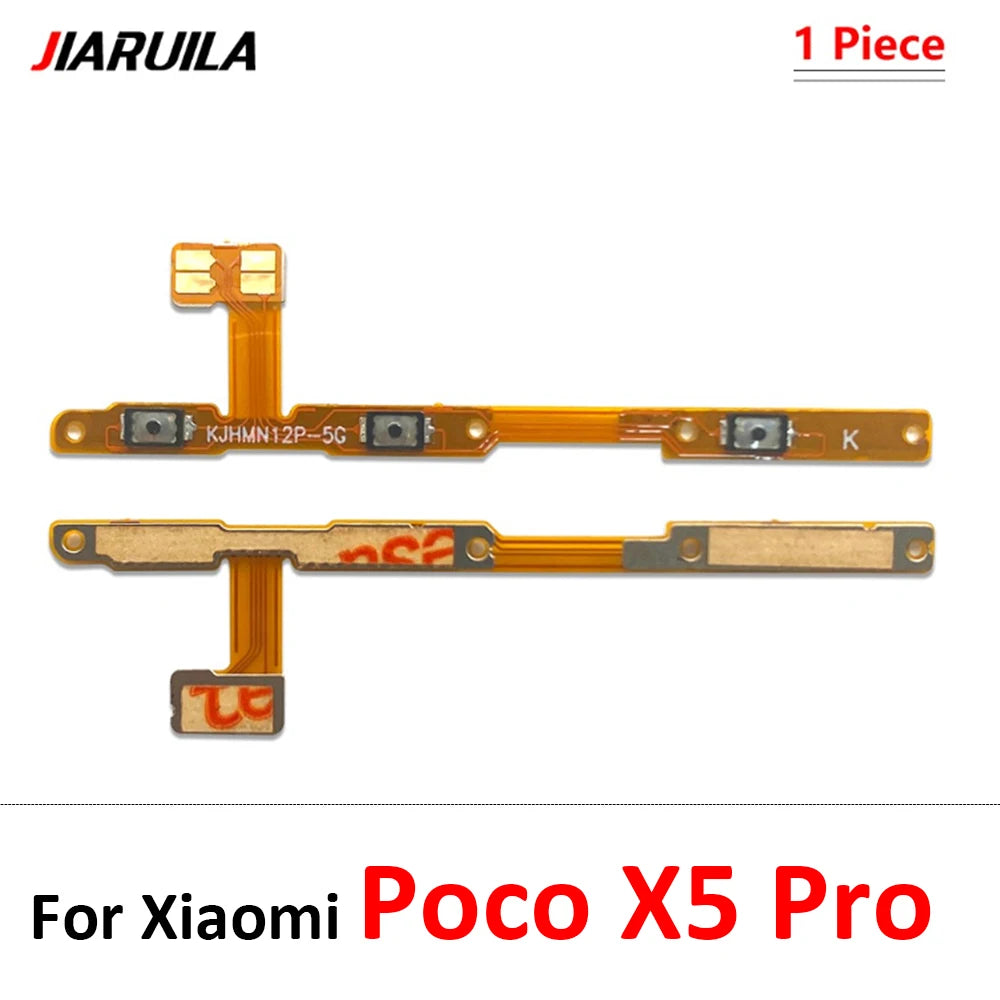 New For Xiaomi Poco F1 F2 F3 F4 F5 M3 M4 X3 X4 X5 X6 Pro 4G 5G GT Power Switch On / Off Button Volume Key Button Flex Cable  Xiaomi  Xiao mi phone repair parts