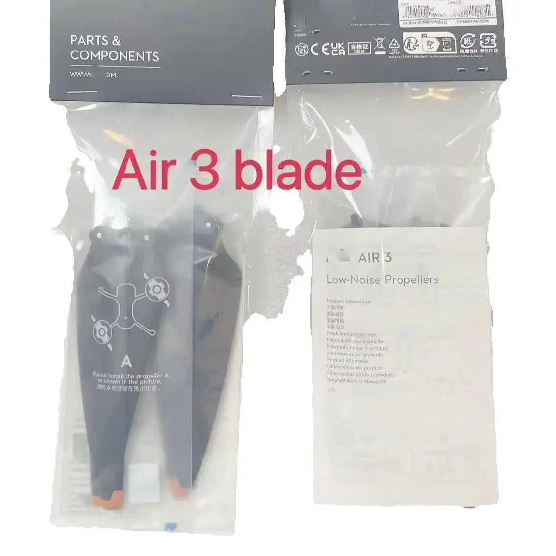 Original Replacement Propellers For DJI AIR3 Spare Parts Props Drone Light Weight Props Blade Wing Fans For Air 3 Accessories DJI repair parts