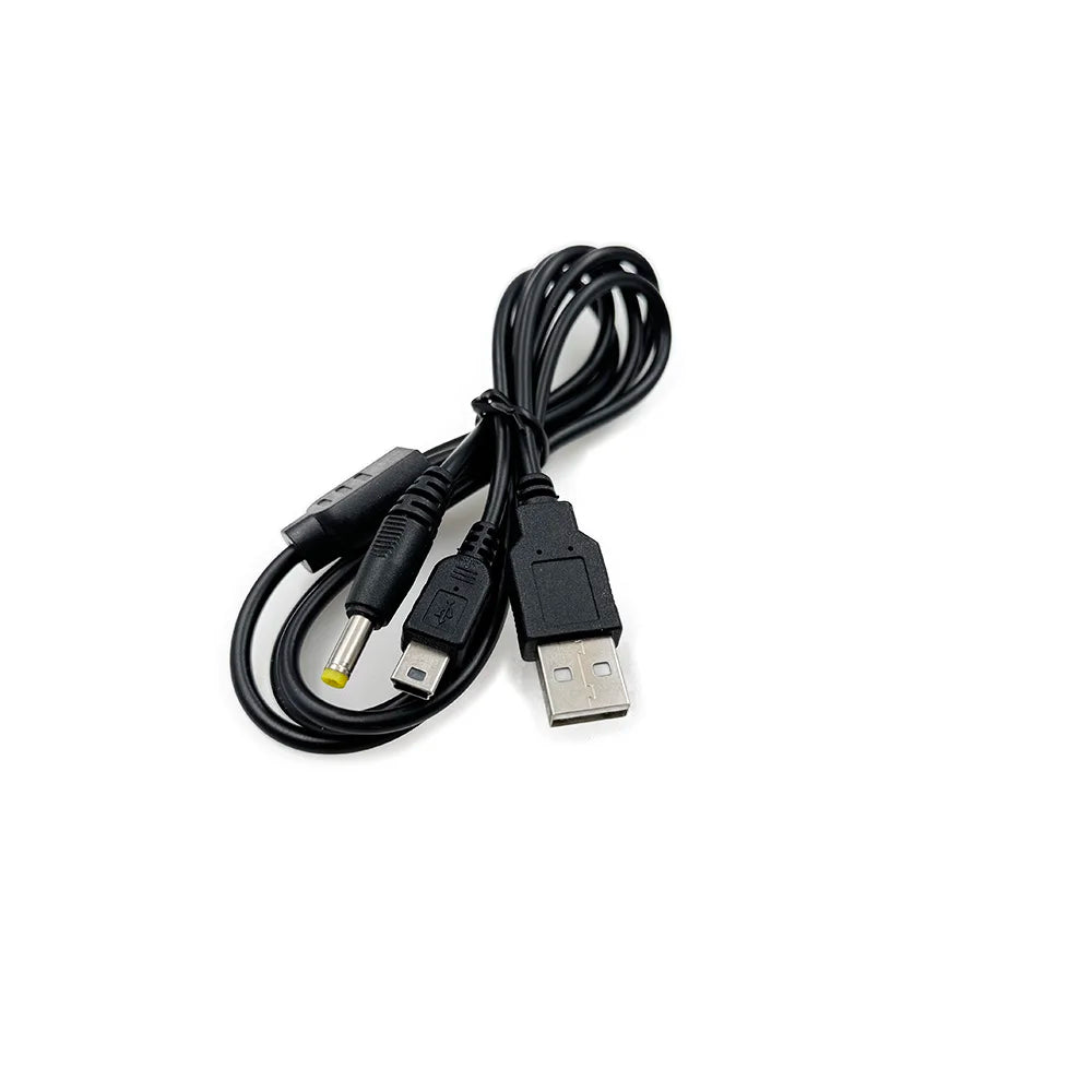 2 In 1 1.2m  Cable USB Charger for PSP 1000 2000 3000 USB Charging Plug Charging Cable USB To DC  Plug Power Cord For PS3 Game console repair parts