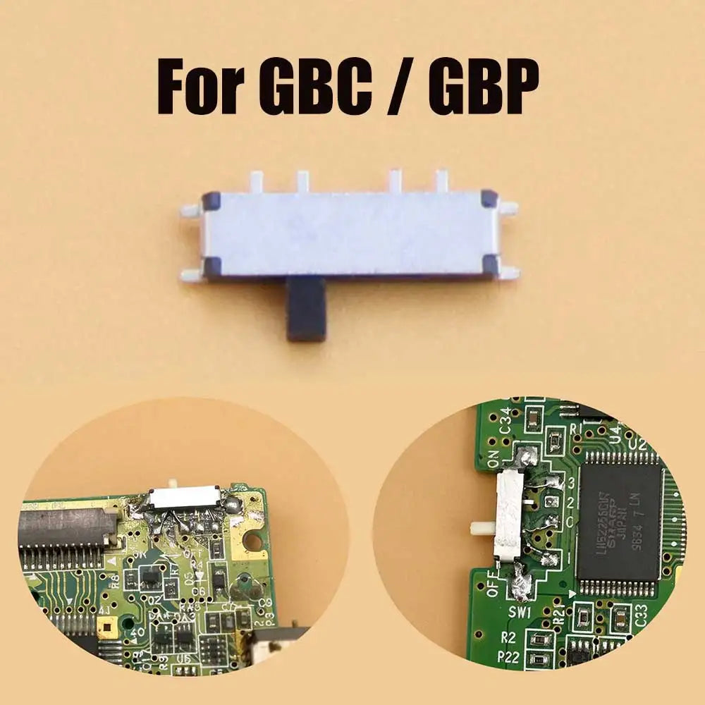 For Gameboy Advance GBA GBASP Gameboy Color Pocket GBC/GBP V3 Version Game Console Power Switch ON OFF Button Replacement Parts Game console repair parts