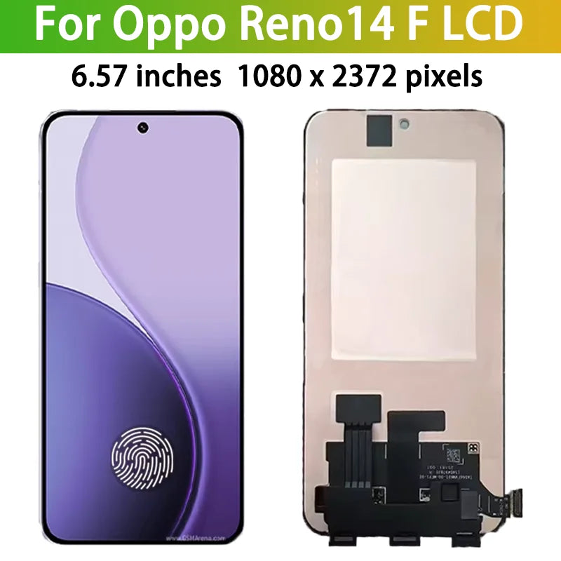 CPH2743 Premium Lcd For Oppo Reno 14F Reno14 F Display Touch Screen Digitizer Panel Assembly Replacement Repair Parts Oppo phone repair parts Realme phone repair parts
