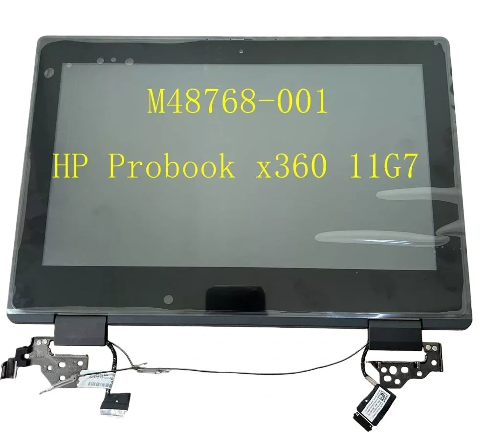 M48768-001 For HP ProBook x360 11 G7 EE L3D28AA L3D27AA L3D25AA 11.6" HD 1366x768 30-Pin Touch Screen Digitizer Assembly with Bezel HU Kit HP laptop repair parts