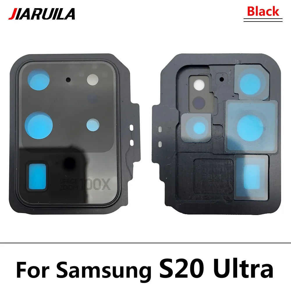 New Rear Camera Glass Lens Cover With Frame Holder For Samsung S20 S21 S22 S23 S24 S25 Plus Ultra 4G 5G Replacement Parts Samsung phone repair parts