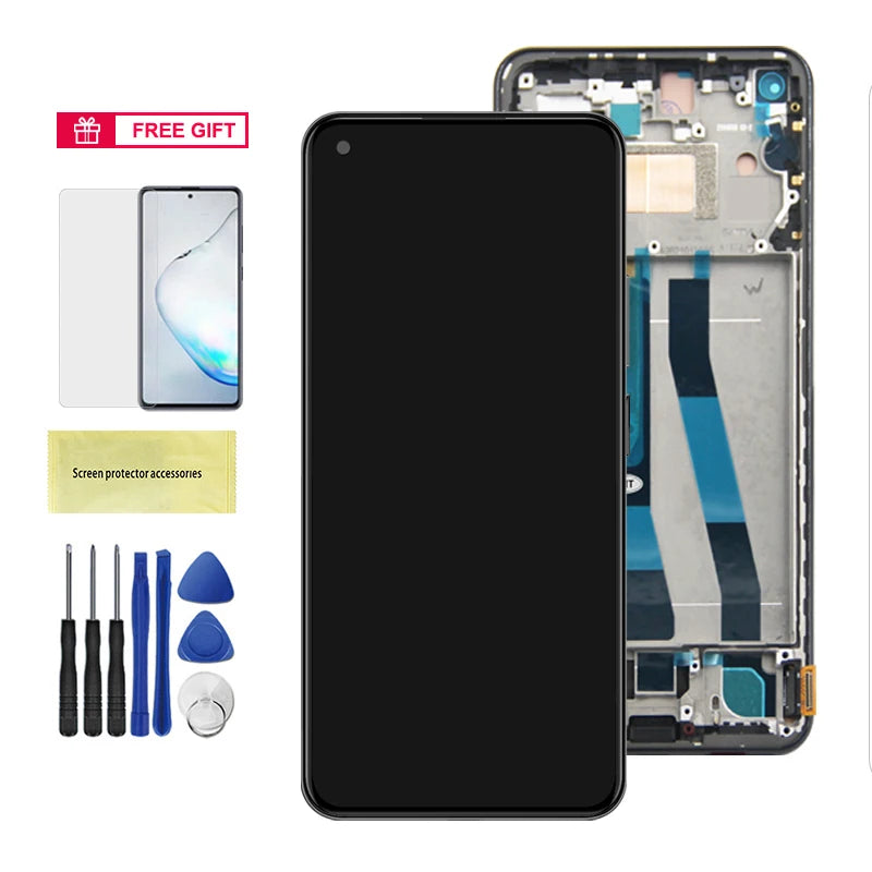 Mi 11 Lite 5G NE Screen, for Xiaomi 11 Lite 5G NE 2109119DG Lcd Display Digital Touch Screen with Frame for Xiaomi 11 Lite NE 5G Xiaomi phone repair parts