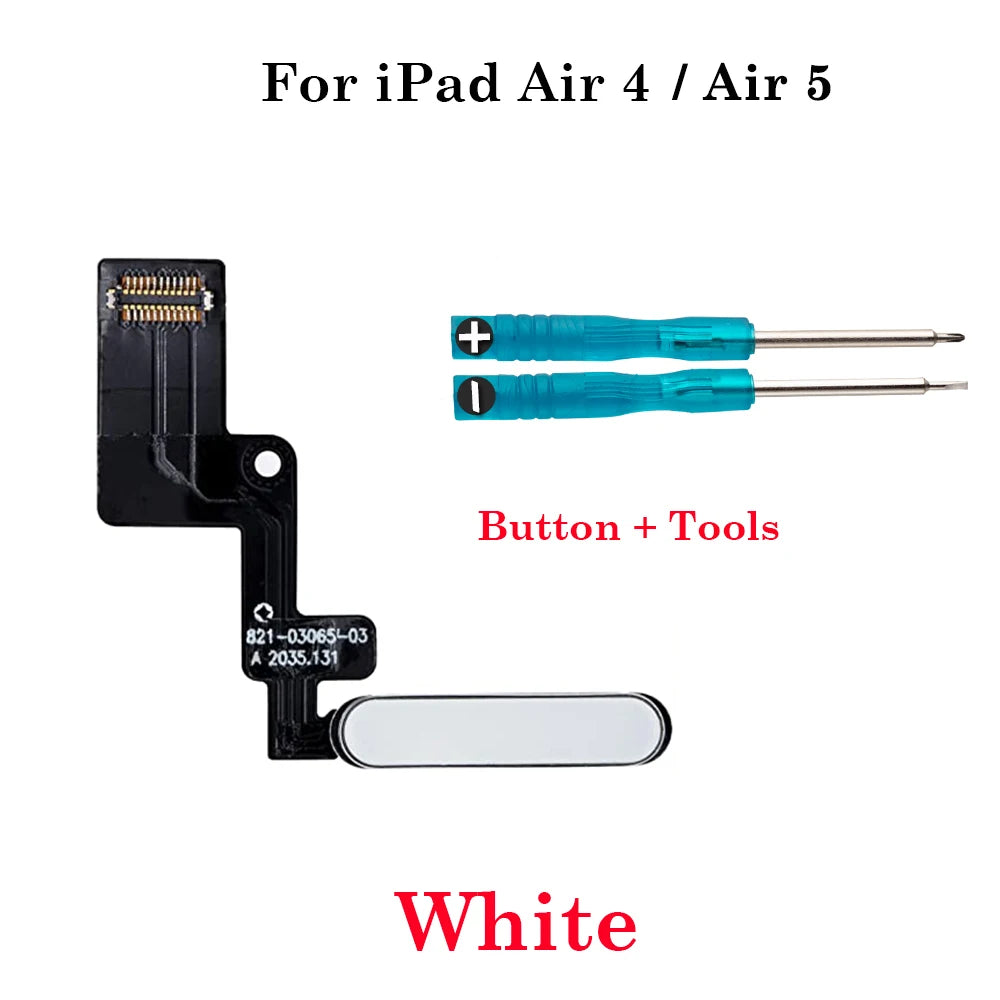 New Power Switch On Off  Button Key Flex Cable For iPad Air 4 Air 5 4G Wifi 10.9 inch A2316 A2324 A2325 No Fingerprint Funciton iPad tablet repair parts