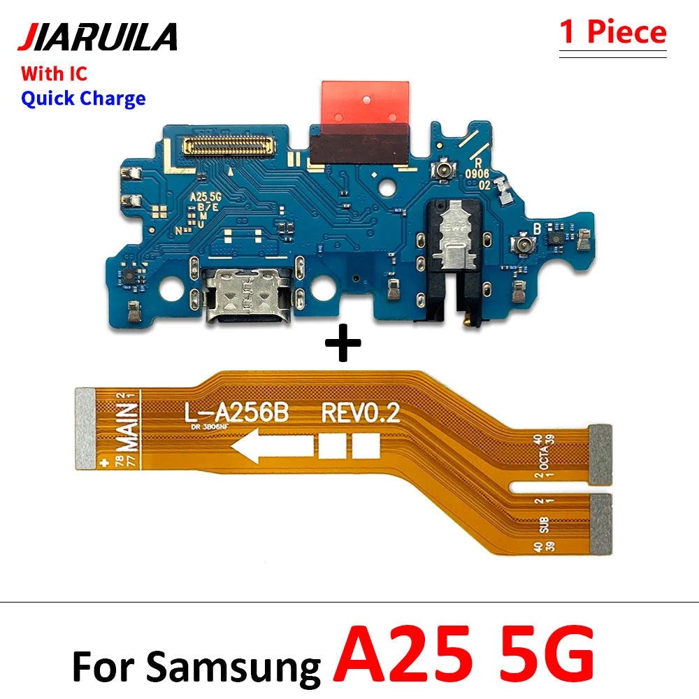 USB Charging Port Board Connector Port Main Mainboard Flex Cable For Samsung A05 A05s A15 A25 A35 A55 A06 A16 4G 5G Samsung phone repair parts