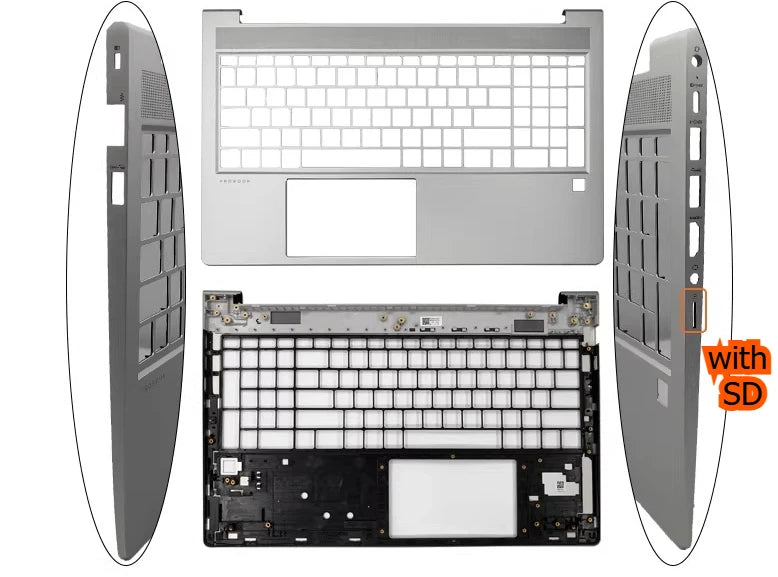 Cover case for HP Pro book 450 455 G8 ZHAN66 15 G4 HSN-Q31C lcd housing bezel frame topcase palmrest keyboard buttom hinge shell HP laptop repair parts