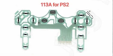 50pcs Film For PS2 PS3 PS4 Pro Slim JDS 030 040 050 Controller Conductive Film Keypad Flex Cable For PS5 Circuit Board Game console repair parts
