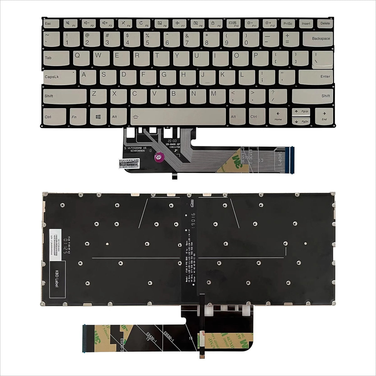 Upper case keyboard for Lenovo Yoga C740-14 C740-14IML   topcase palmrest C shell keyboard cover touchpad assembly Lenovo laptop repair parts