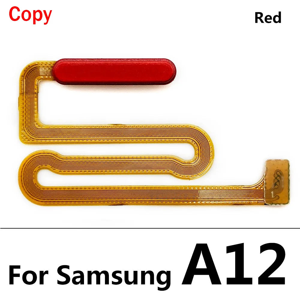 New For Samsung A12 A125 A125F Home Button Fingerprint Sensor Flex With Power Key Button Flex Cable Samsung phone repair parts