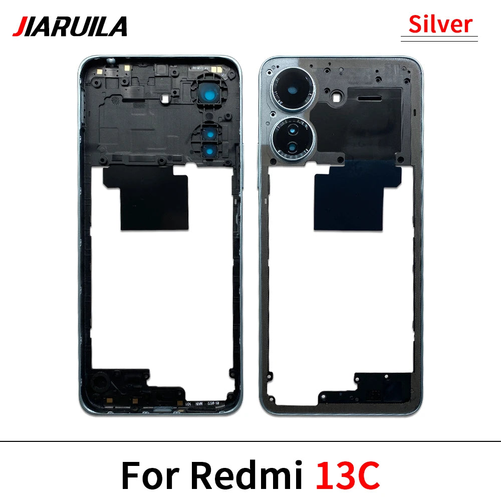 New Middle Frame For Xiaomi Redmi 12 13 13C 14C 4G 5G Door Housing Bezel Repair Parts Xiaomi  Xiao mi phone repair parts