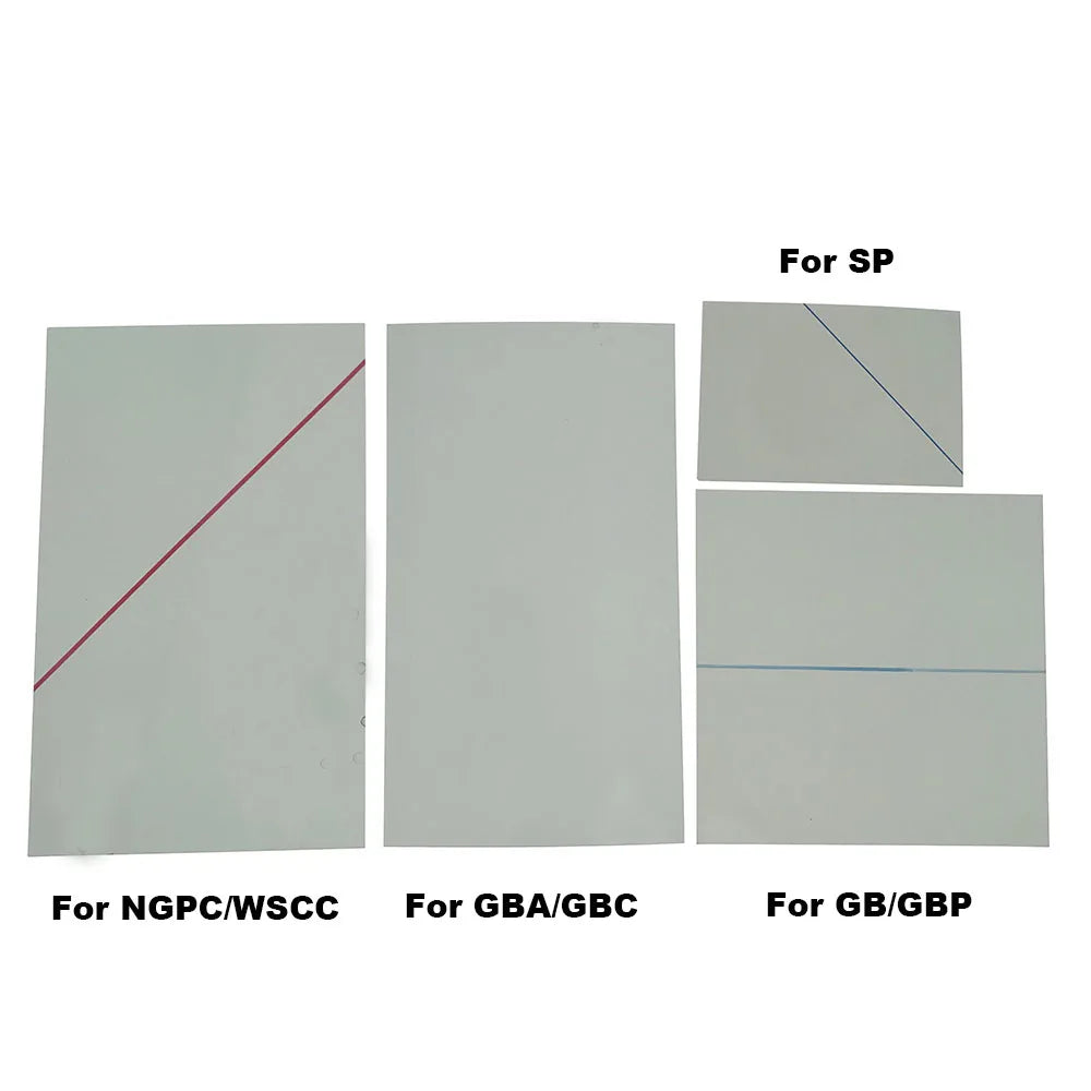 10Pcs For GBA Screen Polarizing Film For Nintendo GBA SP/GBC/GB/GBP NGPC WSCC Screen Lens Protection Film Game Parts Replacement Game console repair parts