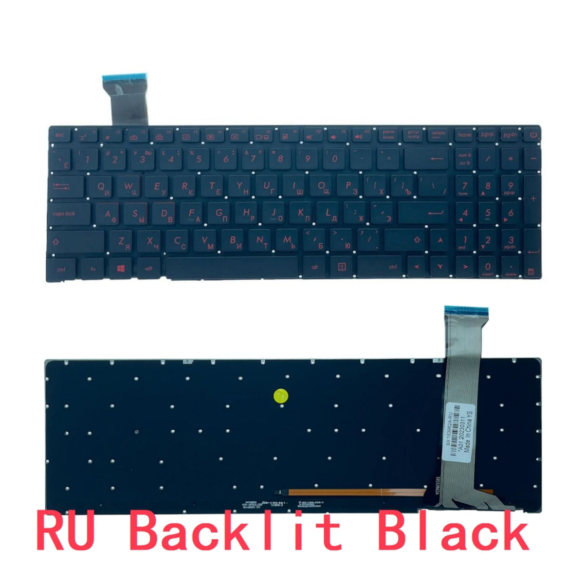 New US Russian Spanish Arab Laptop Backlit Keyboard For ASUS ROG GL552 GL552J GL552JX GL552V GL552VL GL552VW GL552VX ASUS laptop repair parts