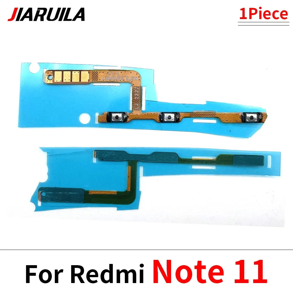 50Pcs, Volume Button Power Switch On Off Button Flex Cable For Xiaomi Redmi 7 7A 8 8A 9 9A Note 7 8 8T 9 10 10s 11 11s Pro 9s  Xiaomi  Xiao mi phone repair parts