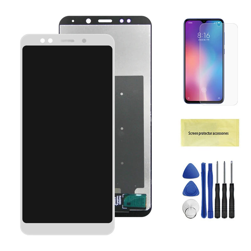 5.99" Screen for Xiaomi Redmi 5 Plus MEG7 MEI7 LCD Display Digital Touch Screen Assembly with Frame for Redmi 5 Plus Replacement Xiaomi phone repair parts