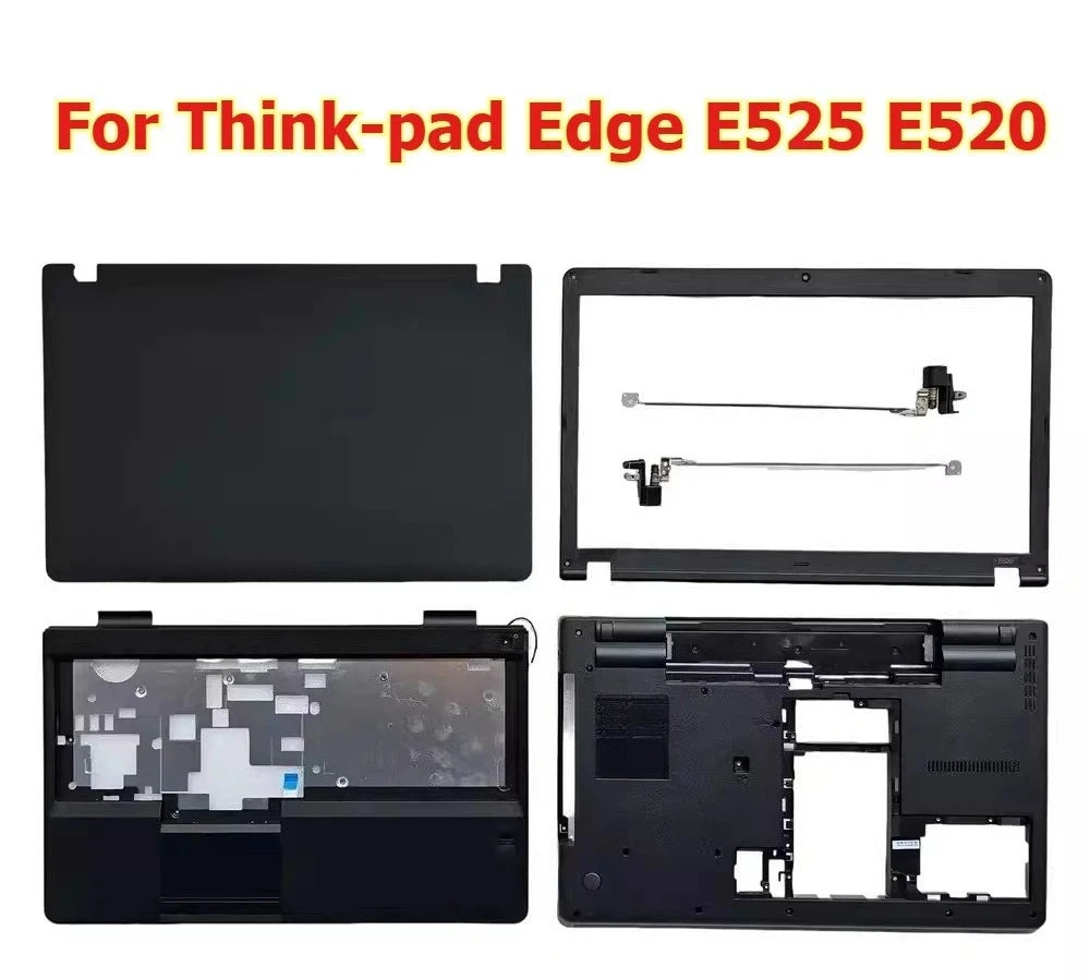 Cover case for Thinkpad Edge E525 E520 upper lcd back housing bezel palmrest topcase shell hinge bottom cover Lenovo laptop repair parts